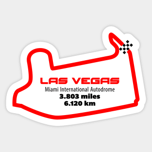 Las Vegas Track Graphic Sticker